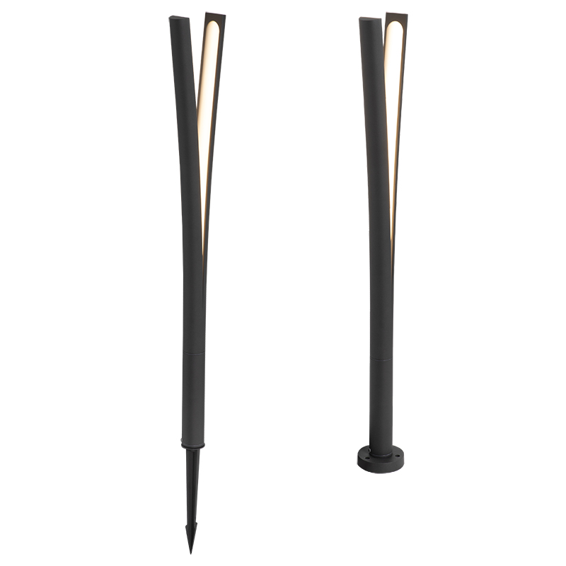  Lámpara de Pie Exterior - BOLARDO  IP65 15W 2700K ANTRACITA