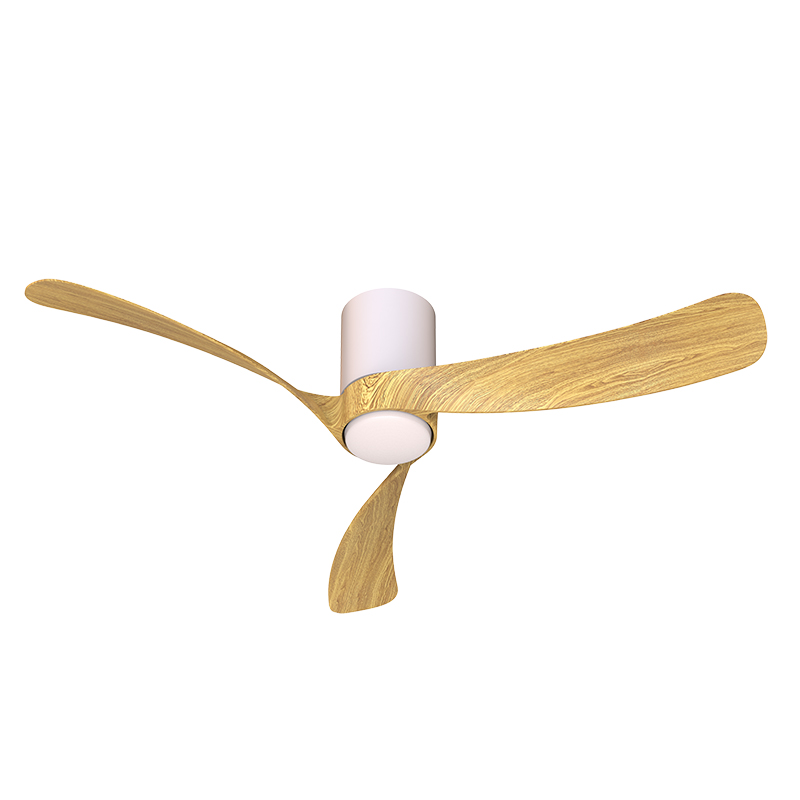 Ventilación  - Ventilador Led - Blanco + Madera