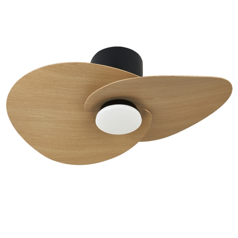 Ventilación  - Ventilador Led - Negro + Madera