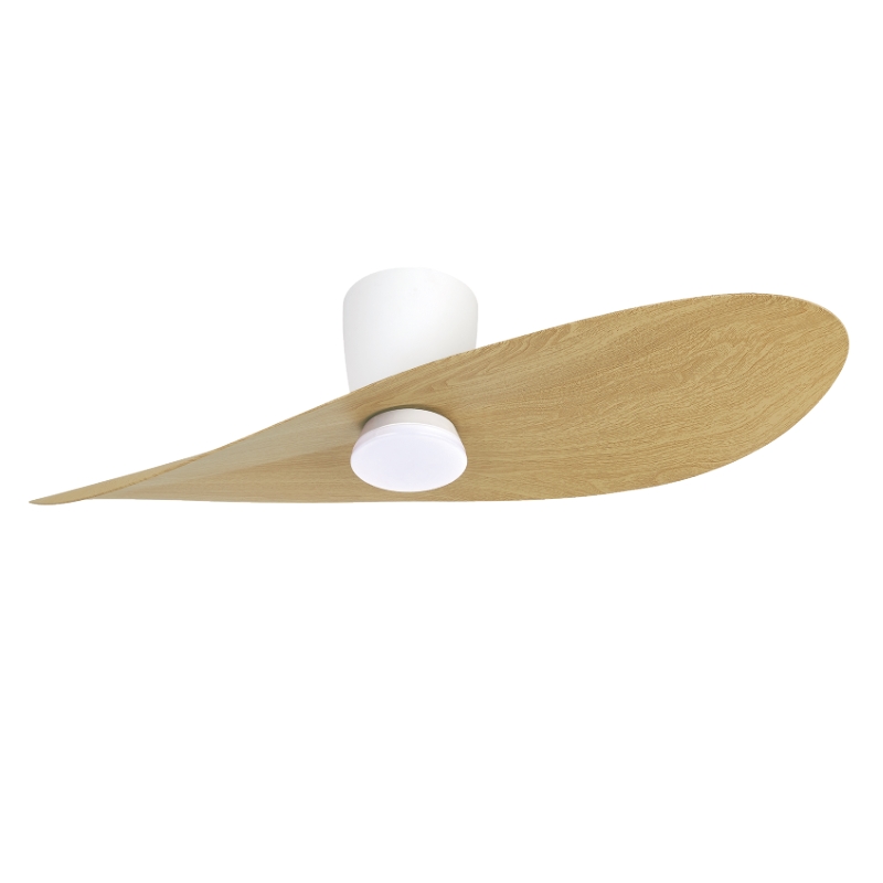 Ventilación  - Ventilador Led - Blanco + Madera