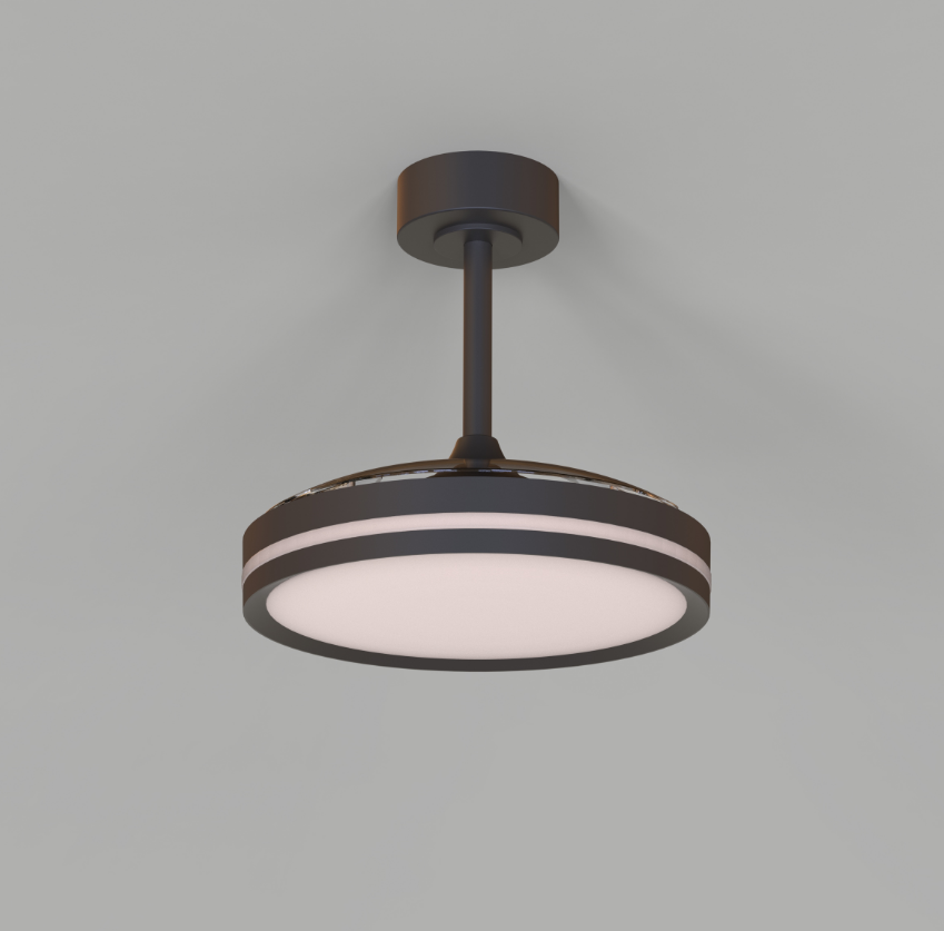 Ventilación  - Ventilador Led Pequeño - Negro